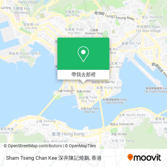 Sham Tseng Chan Kee 深井陳記燒鵝地圖