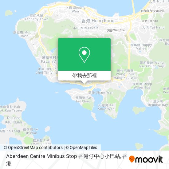 Aberdeen Centre Minibus Stop 香港仔中心小巴站地圖