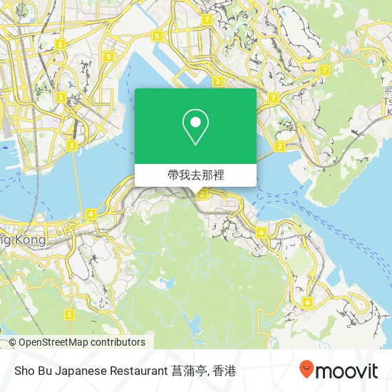 Sho Bu Japanese Restaurant 菖蒲亭地圖