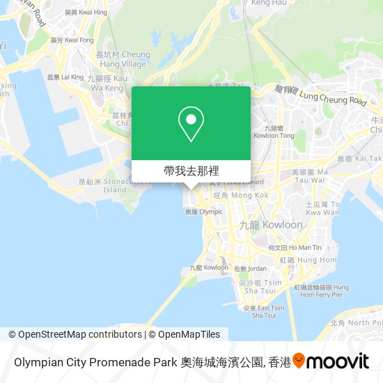 Olympian City Promenade Park 奧海城海濱公園地圖