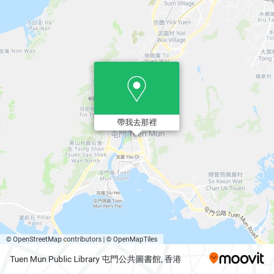 Tuen Mun Public Library 屯門公共圖書館地圖