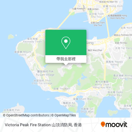 Victoria Peak Fire Station 山頂消防局地圖