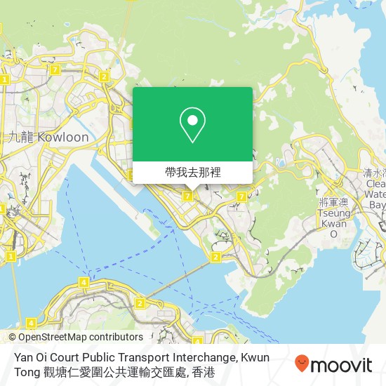 Yan Oi Court Public Transport Interchange, Kwun Tong 觀塘仁愛圍公共運輸交匯處地圖