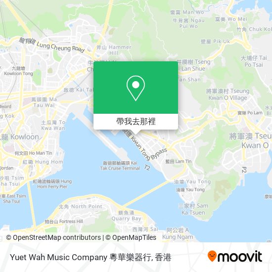 Yuet Wah Music Company 粵華樂器行地圖