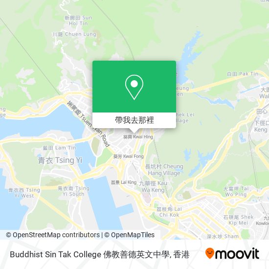 Buddhist Sin Tak College 佛教善德英文中學地圖
