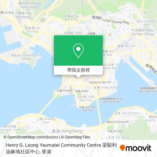 Henry G. Leong Yaumatei Community Centre 梁顯利油麻地社區中心地圖