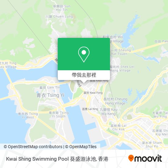 Kwai Shing Swimming Pool 葵盛游泳池地圖