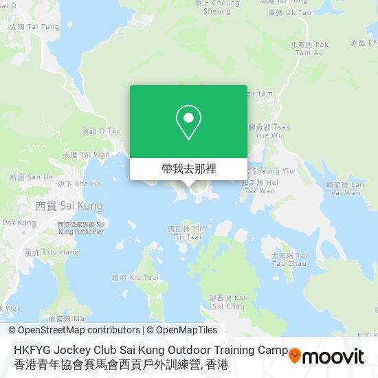 HKFYG Jockey Club Sai Kung Outdoor Training Camp 香港青年協會賽馬會西貢戶外訓練營地圖
