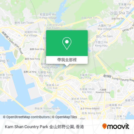 Kam Shan Country Park 金山郊野公園地圖