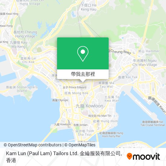 Kam Lun (Paul Lam) Tailors Ltd. 金綸服裝有限公司地圖