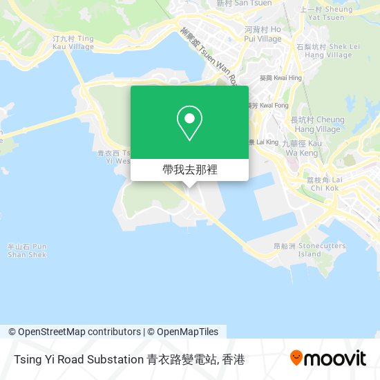 Tsing Yi Road Substation 青衣路變電站地圖