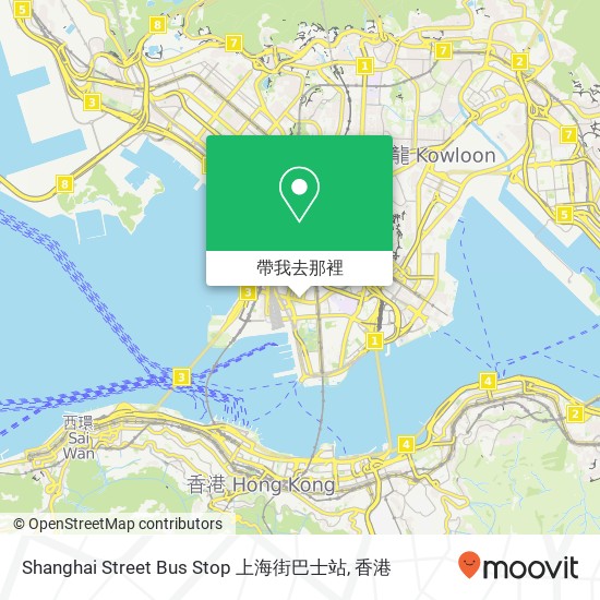 Shanghai Street Bus Stop 上海街巴士站地圖