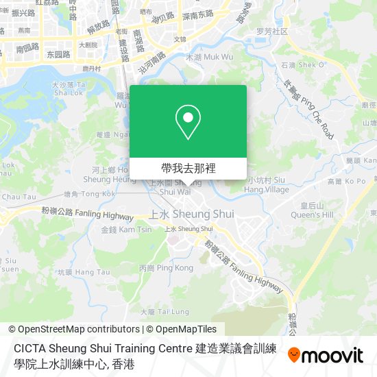 CICTA Sheung Shui Training Centre 建造業議會訓練學院上水訓練中心地圖