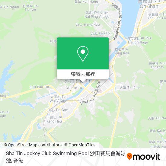 Sha Tin Jockey Club Swimming Pool 沙田賽馬會游泳池地圖