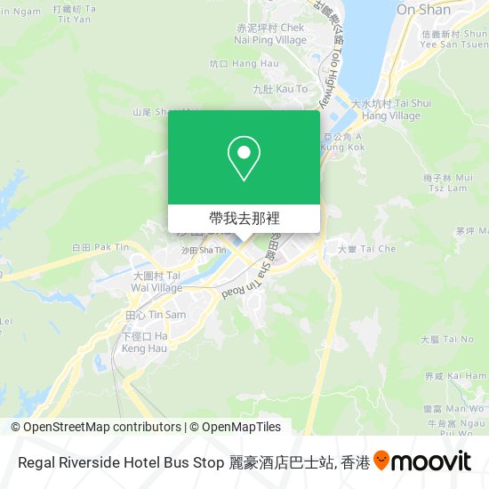 Regal Riverside Hotel Bus Stop 麗豪酒店巴士站地圖