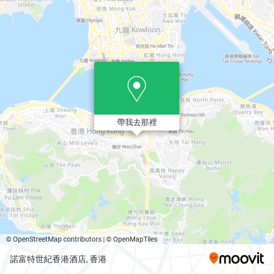 諾富特世紀香港酒店地圖