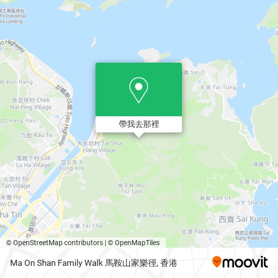 Ma On Shan Family Walk 馬鞍山家樂徑地圖