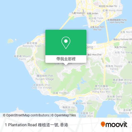 1 Plantation Road 種植道一號地圖