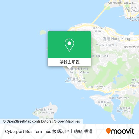 Cyberport Bus Terminus 數碼港巴士總站地圖