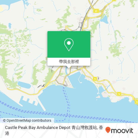 Castle Peak Bay Ambulance Depot 青山灣救護站地圖