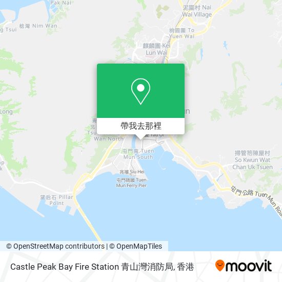 Castle Peak Bay Fire Station 青山灣消防局地圖