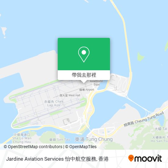 Jardine Aviation Services 怡中航空服務地圖