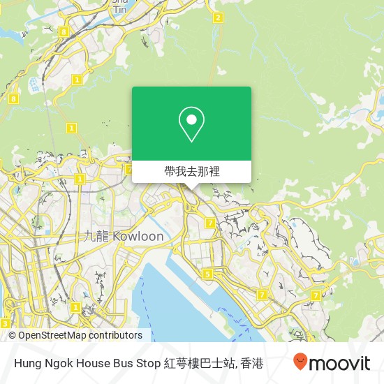 Hung Ngok House Bus Stop 紅萼樓巴士站地圖