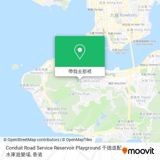 Conduit Road Service Reservoir Playground 干德道配水庫遊樂場地圖