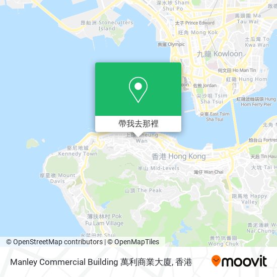 Manley Commercial Building 萬利商業大廈地圖