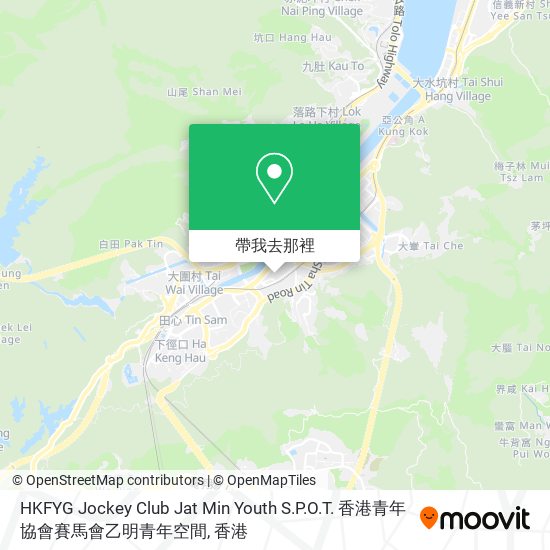 HKFYG Jockey Club Jat Min Youth S.P.O.T. 香港青年協會賽馬會乙明青年空間地圖