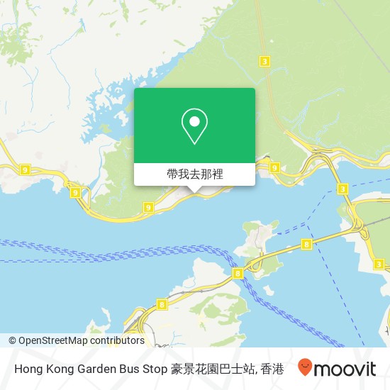 Hong Kong Garden Bus Stop 豪景花園巴士站地圖