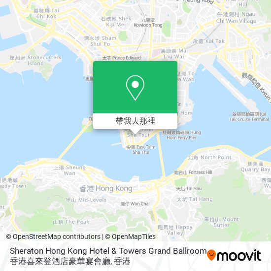 Sheraton Hong Kong Hotel & Towers Grand Ballroom 香港喜來登酒店豪華宴會廳地圖