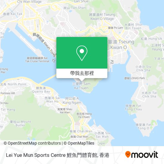 Lei Yue Mun Sports Centre 鯉魚門體育館地圖