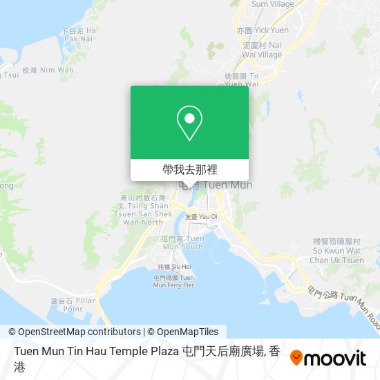 Tuen Mun Tin Hau Temple Plaza 屯門天后廟廣場地圖