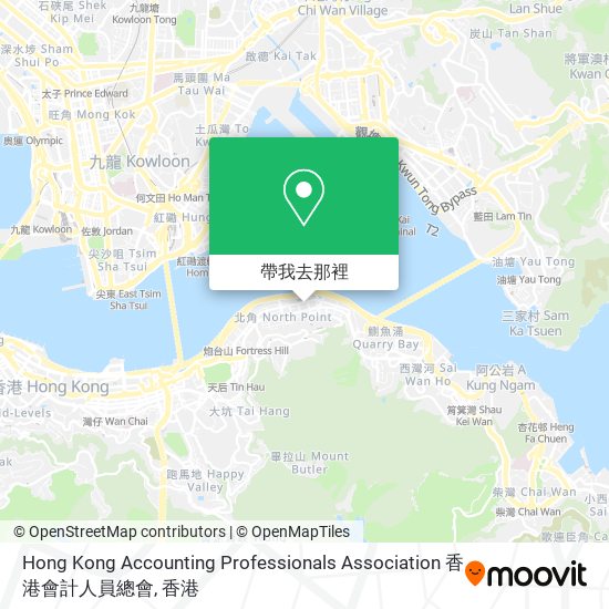 Hong Kong Accounting Professionals Association 香港會計人員總會地圖