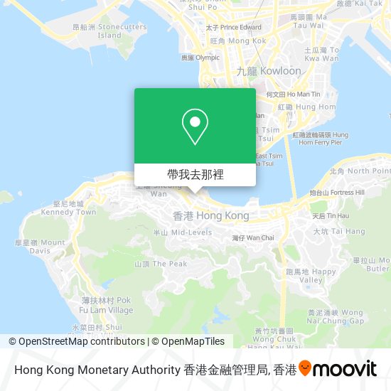 Hong Kong Monetary Authority 香港金融管理局地圖
