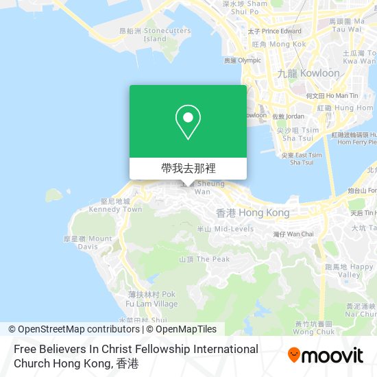 Free Believers In Christ Fellowship International Church Hong Kong地圖