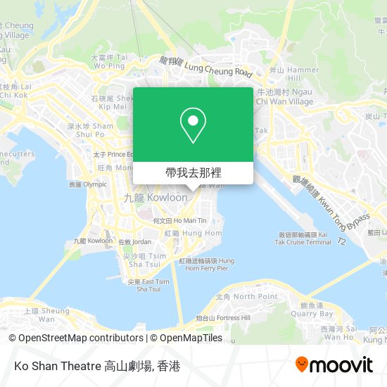 Ko Shan Theatre 高山劇場地圖