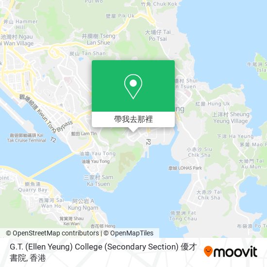 G.T. (Ellen Yeung) College (Secondary Section) 優才書院地圖