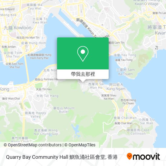 Quarry Bay Community Hall 鰂魚涌社區會堂地圖