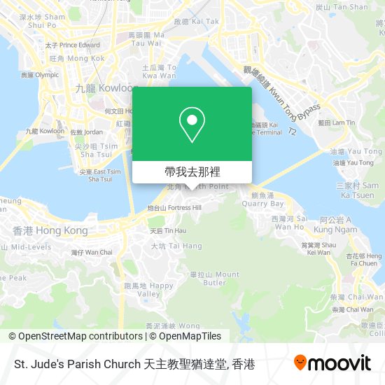 St. Jude's Parish Church 天主教聖猶達堂地圖