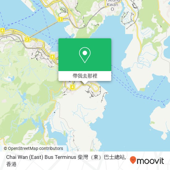 Chai Wan (East) Bus Terminus 柴灣（東）巴士總站地圖
