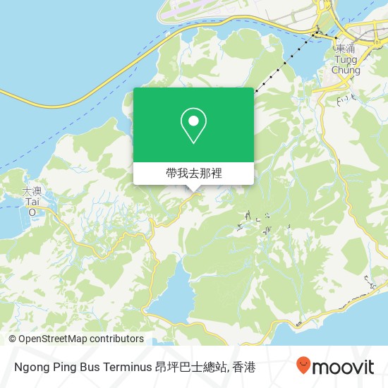 Ngong Ping Bus Terminus 昂坪巴士總站地圖