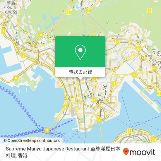 Supreme Manya Japanese Restaurant 至尊滿屋日本料理地圖