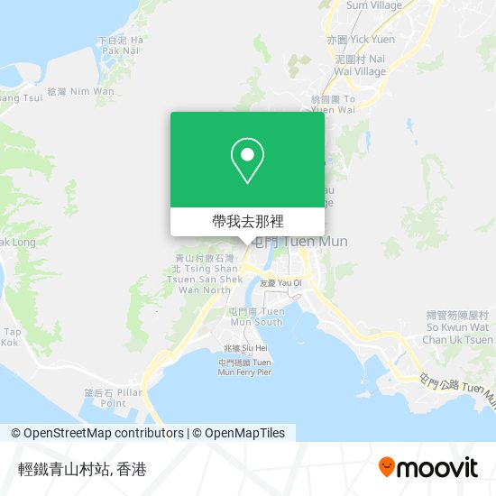 輕鐵青山村站地圖