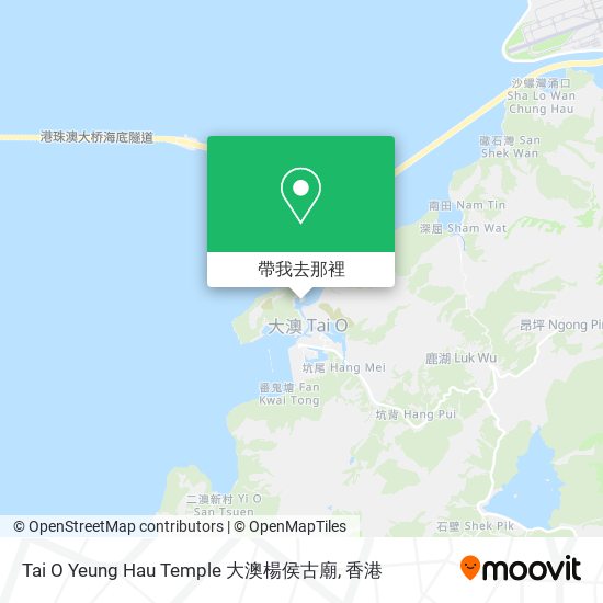Tai O Yeung Hau Temple 大澳楊侯古廟地圖