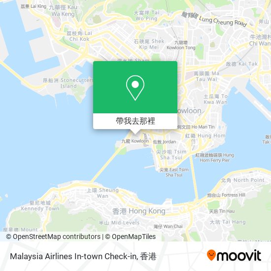 Malaysia Airlines In-town Check-in地圖