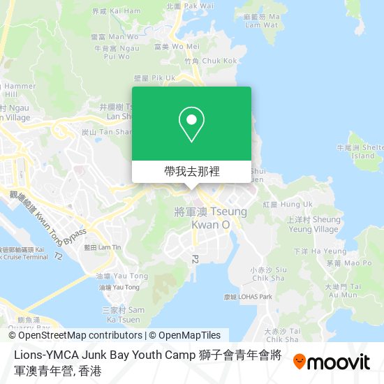 Lions-YMCA Junk Bay Youth Camp 獅子會青年會將軍澳青年營地圖