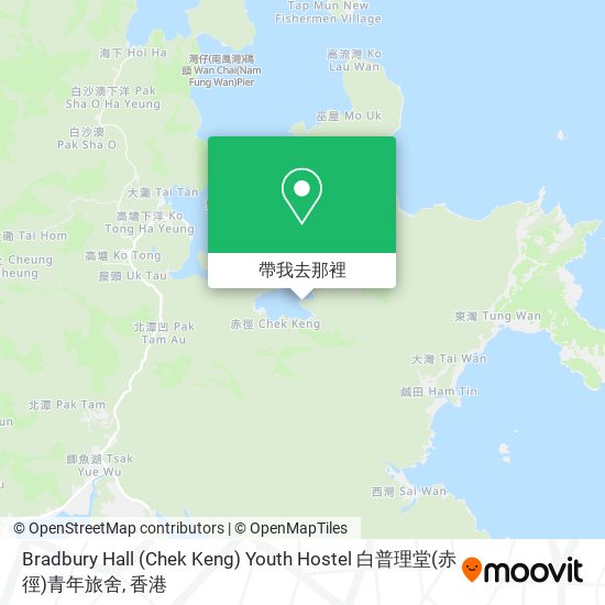 Bradbury Hall (Chek Keng) Youth Hostel 白普理堂(赤徑)青年旅舍地圖