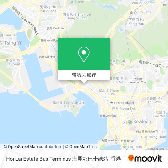 Hoi Lai Estate Bus Terminus 海麗邨巴士總站地圖